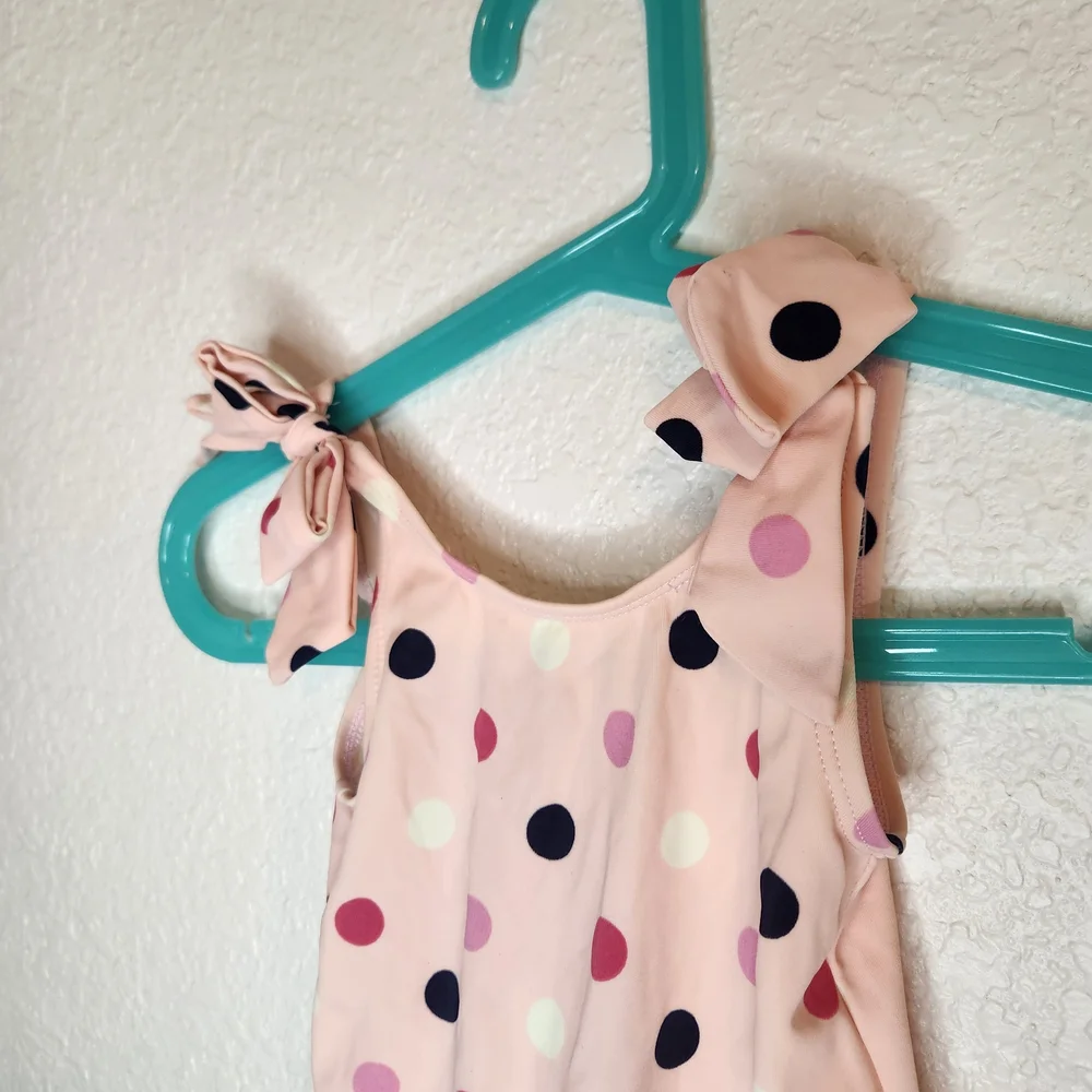 Gymboree poke dot ruffle one piece swimsuit poodle pretty 12-18 mos
